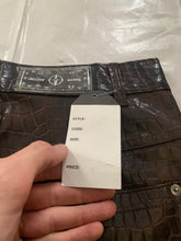 Load image into Gallery viewer, 1990s Dexter Wong Faux Crocodile Skin Pants - Size M