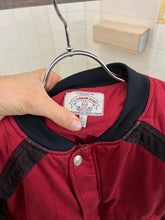 Load image into Gallery viewer, 1990s Armani Heavy Red Cotton Cropped Bomber with Black Contrast Trim Detailing - Size XL