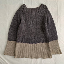 Load image into Gallery viewer, aw1993 CDGH+ Grey Dip Dyed Knitted Sweater - Size OS