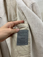 Load image into Gallery viewer, ss1992 Yohji Yamamoto Woven Silk Patched Double Breasted Blazer - Size XL