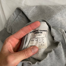 Load image into Gallery viewer, 1990s Katharine Hamnett Heather Grey Articulate Neck and Cuff Ribbing - Size M