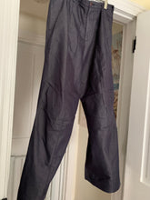Load image into Gallery viewer, 1990s Armani Indigo Cotton Poly Blend Flare Trousers - Size M
