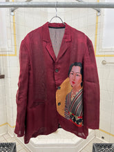 Load image into Gallery viewer, ss2002 Yohji Yamamoto Maroon Silk Gauze Saeko Jacket - Size L