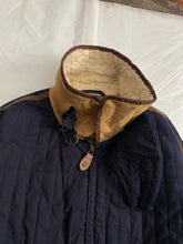 Load image into Gallery viewer, 1990s Armani Quilted B-3 Jacket with Sherpa Lined Collar and Extended Hem - Size XL