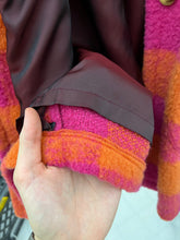 Load image into Gallery viewer, 1980s Armani Plaid Boiled Wool Overcoat - Size M