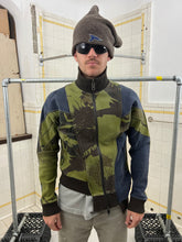 Load image into Gallery viewer, 2000s Griffin Asymmetrical Zippered Knit Jacket - Size S