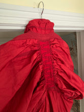 Load image into Gallery viewer, aw2007 Issey Miyake APOC Cropped Red Jacket with Pleats and Ribbing Details - Size S