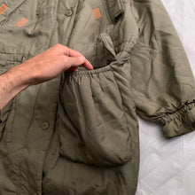 Load image into Gallery viewer, 1990s Katharine Hamnett Khaki Silk Military Parka - Size XL