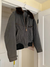 Load image into Gallery viewer, 1990s Armani Washed B-15 Bomber Jacket with Removable Fur Collar and Articulated Shoulder Gusset - Size XL