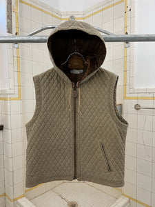 1980s Armani Quilted Hooded Vest - Size XL