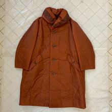 Load image into Gallery viewer, aw1994 Issey Miyake Translucent Burnt Orange Oversize Long Coat with Packable Hood - Size L