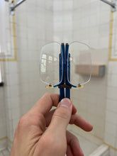 Load image into Gallery viewer, 1990s Issey Miyake x Alain Mikli Multi-Fold Blue Sunglasses - Size OS