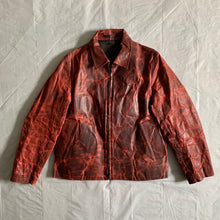 Load image into Gallery viewer, aw2009 Yohji Yamamoto x Justin Davis Uzi Pinup Blood Red Leather Jacket - Size M