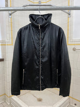 Load image into Gallery viewer, 1990s Katharine Hamnett Embossed Faux Crocodile High Collar Jacket - Size M