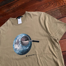 Load image into Gallery viewer, 2000s Samsonite Travel Wear by Neil Barrett Earth Tone Globe Tee - Size S