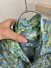 Load image into Gallery viewer, 1980s Katharine Hamnett Green Brick Graphic Shirt - Size M