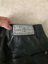 Load image into Gallery viewer, 1990s Dexter Wong Faux Leather Topography Pants - Size S