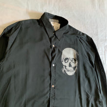 Load image into Gallery viewer, aw1994 Yohji Yamamoto Skull Polyester Shirt - Size M