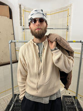 Load image into Gallery viewer, 1980s Marithe Francois Girbaud Wide Quarter Zip Sweater with Neck Cinching Detail - Size L