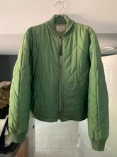 Load image into Gallery viewer, 1990s Armani Textured Iridescent Green Nylon "Hyper Cold" Cropped Jacket - Size L