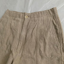 Load image into Gallery viewer, 1980s CDGH Linen Trousers with Bleach Dyed Hems - Size S