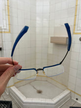 Load image into Gallery viewer, 1990s Issey Miyake x Alain Mikli Multi-Fold Blue Sunglasses - Size OS