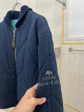 Load image into Gallery viewer, 1990s Armani Cropped Quilted Denim Bomber Jacket - Size L