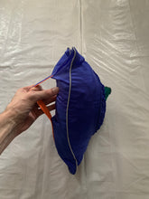 Load image into Gallery viewer, aw1999 Issey Miyake Blue Crinkled Bungee Pullover Packable Hoodie - Size M
