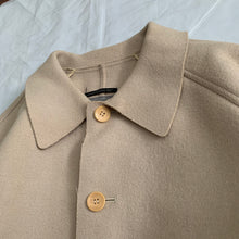 Load image into Gallery viewer, aw1995 Yohji Yamamoto Beige Raw Cut Wool Overcoat - Size OS