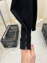 Load image into Gallery viewer, 1980s Katharine Hamnett Black Corduroy Baggy Trousers with Waist Synch and Tapered Cuff - Size XL