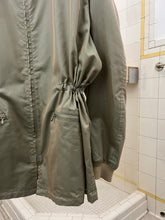 Load image into Gallery viewer, 1990s Katharine Hamnett Light Iridescent Beige Military Parka with Ribbed Neck Hood - Size OS