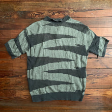 Load image into Gallery viewer, 1990s Issey Miyake Earth Tone Woven Graphic Polo - Size M