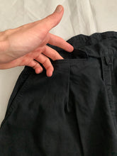 Load image into Gallery viewer, 1980s Katharine Hamnett Black High Waist &amp; Tapered Military Trousers - Size S