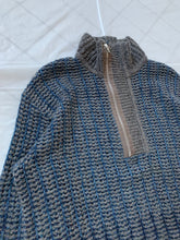 Load image into Gallery viewer, 1990s Armani Low Gauge Knitted Quarter Zip Pullover - Size L