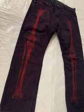 Load image into Gallery viewer, ss2008 Issey Miyake APOC Red Skeleton Leg Bone Pants - Size L