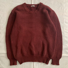 Load image into Gallery viewer, 1980s CDGH Maroon Heavy Cotton Knitted Sweater - Size M