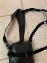 Load image into Gallery viewer, ss2005 Issey Miyake Black Leather Body Holster Bag - Size OS