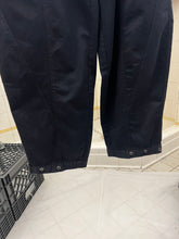 Load image into Gallery viewer, 1980s Marithe Francois Girbaud Black Paneled Trousers with Adjustable Synch Hem Detail - Size L