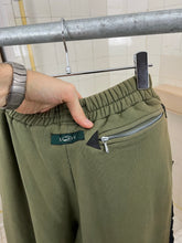 Load image into Gallery viewer, 1990s Vintage Destroy Olive Two-Tone Nylon Cotton Sweatpants - Size L