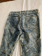 Load image into Gallery viewer, ss2007 Issey Miyake Rose Embossed Paneled Flared Denim Pants - Size XS