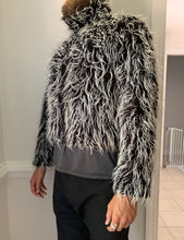 Load image into Gallery viewer, 1990s Dexter Wong Cropped Furry Monster Jacket - Size M