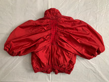 Load image into Gallery viewer, aw2007 Issey Miyake APOC Cropped Red Jacket with Pleats and Ribbing Details - Size S