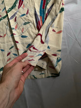 Load image into Gallery viewer, 1990s Armani Beige Graphic Rayon Shirt - Size L