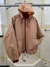 Load image into Gallery viewer, 1990s Armani Oversized Striped Jacket with Pleated Hood Detailing - Size OS