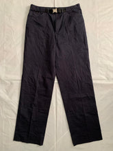 Load image into Gallery viewer, 2000s Samsonite Active Wear Black Workpants with Buckle Belt by Neil Barrett - Size L