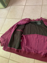 Load image into Gallery viewer, 1990s Armani Iridescent Magenta Linen Bomber with Cuff Detailing - Size S