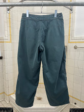 Load image into Gallery viewer, 1980s Marithe Francois Girbaud x Closed Faded Teal Belted Trouser with Quilted Knee - Size S