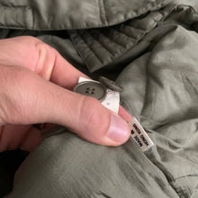 Load image into Gallery viewer, 1990s Katharine Hamnett Khaki Silk Military Parka - Size XL