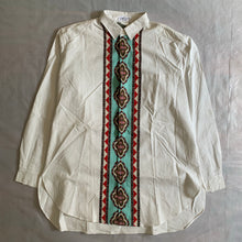 Load image into Gallery viewer, ss1991 Yohji Yamamoto Tribal Pattern Cotton Shirt - Size M