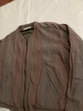 Load image into Gallery viewer, 1990s Armani Cropped Linen Collarless Swing Jacket - Size XL